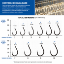 Anzol Mustad 10757SP com Fisga| Tamanhos 1