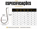Líder de Aço Dourado com Anzol e Girador | Alta Resistência Anti Mordida | Pronto para Uso