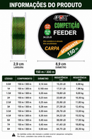 Linha Monofilamento FTK com Revestimento de Fluorocarbono 150m ou 300m | 0,14mm a 0,50mm