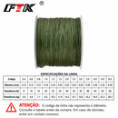 Linha Multifilamento FTK PE 4 Fios 114m (125 Jardas) |Alta Resistência
