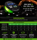 Linha Multifilamento JOF X8 PE 150m, 300m ou 500m | 8 Fios