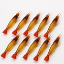 Kit  10 Iscas Camarão Soft Realistas para Robalo, Tucunaré e Corvina
