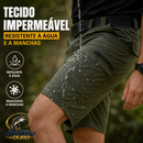 Bermuda Cargo Masculina Tática Impermeável com Bolsos Multifuncionais