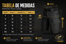 Bermuda Cargo Masculina Tática com Bolsos Multifuncionais e Tecido Flexível