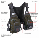 Colete de Pesca com Bolsos Unissex