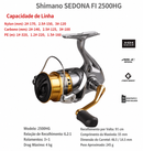 Molinete Shimano Sedona 1000–5000 | Leve, Suave e Resistente