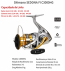 Molinete Shimano Sedona 1000–5000 | Leve, Suave e Resistente