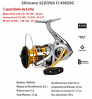 Molinete Shimano Sedona 1000–5000 | Leve, Suave e Resistente