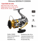 Molinete Shimano Sedona 1000–5000 | Leve, Suave e Resistente