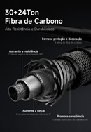Vara Handing M1 Travel | Carbono 30T, Compacta e Resistente