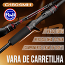 Vara SeaSir Salminus Travel | Carbono 40T, Passadores Fuji e 4 Partes
