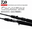 Vara Daiwa Crossfire CS 2026 | Carbono, 2 Partes e Ação Rápida