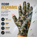 Luva de Pesca e Caça Camuflada Sem Dedos UPF 50+ BASSDASH | Proteção Solar e Toque Preciso