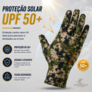Luva de Pesca e Caça Camuflada Sem Dedos UPF 50+ BASSDASH | Proteção Solar e Toque Preciso