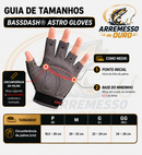 Luva de Pesca Bassdash Astro Sem Dedos com Proteção Solar e Palma Reforçada
