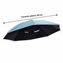 Chapéu Guarda-Chuva Proteção UV, Dobrável, Impermeável e Portátil 69cm