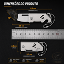 Mini Canivete Dobrável em Aço D2 Inoxidável | Compacto