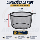 Passaguá Dobrável Telescópico em Carbono | Rede Reforçada para Pesca Esportiva