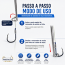 Removedor de anzóis em aço inoxidável