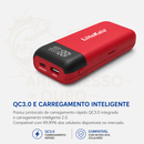 Lanterna Carregador LiitoKala Lii-MP2 para Baterias 18650 e 21700 e Tela LCD