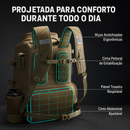 Mochila Tática 52L Multifuncional + 4 Caixas Organizadoras