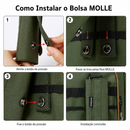 Bolsa de Ombro Bassdash Resistente à Água com Capa de Chuva Integrada