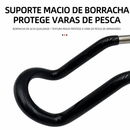 Suporte para Vara de Pesca em Aço Inoxidável Ajustável 360° Antiderrapante