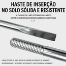 Suporte para Vara de Pesca em Aço Inoxidável Ajustável 360° Antiderrapante