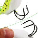 Kit 5 Iscas Sapo Frog Soft 4cm Anti Enrosco para Traíra e Tucunaré