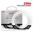 Linha FTK 100% Fluorocarbono Japonês 100m | Alta Resistência