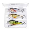 Kit 3 Iscas Minnow Flutuantes TREHOOK Nado Realista
