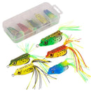 Kit 5 Iscas Sapo Frog Soft 4cm Anti Enrosco para Traíra e Tucunaré