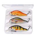 Kit 3 Iscas Minnow Flutuantes TREHOOK Nado Realista