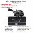Carretilha Daiwa Tatula TW 80 H/XH 2022 – Compacta, Leve e Precisa