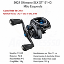 Carretilha Shimano SLX XT HG/XG 2024 – Perfil Baixo e Carretel Magnumlite
