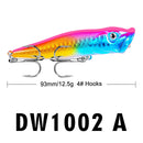 Isca Popper 93mm Superfície Alta Atratividade Premium