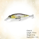 Isca Minnow Articulada 77mm Meia Água Nado Realista