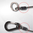 Salva Vara Espiral Anti-Perda com Mosquetão | Cordão de Segurança para Vara de Pesca