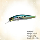 Isca Minnow Articulada 77mm Meia Água Nado Realista