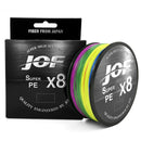 Linha Multifilamento JOF X8 PE 100m, 150m, 300m ou 500m | 8 Fios Trançados de Alta Resistência