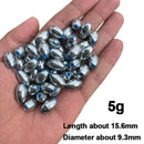 Kit 10 Chumbadas Ocas Tipo Azeitona para Pesca | Liga Metálica de Alta Precisão | 3g a 15g