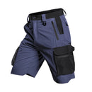 Bermuda Cargo Masculina Tática com Bolsos Multifuncionais e Tecido Flexível