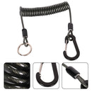 Salva Vara Espiral Anti-Perda com Mosquetão | Cordão de Segurança para Vara de Pesca