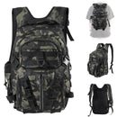 Mochila Impermeável 45L a 66L com Porta Varas, Compartimentos Modulares, Capa de Chuva e Grande Capacidade