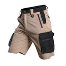Bermuda Cargo Masculina Tática com Bolsos Multifuncionais e Tecido Flexível