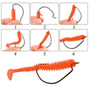 Anzol Offset JYJ para Soft Baits | Aço Carbono de Alta Resistência | 100 Unidades