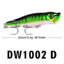Isca Popper 93mm Superfície Alta Atratividade Premium