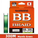 Linha Multifilamento Shimano BB Braid 4X PE 150m, 200m ou 300m | Alta Resistência