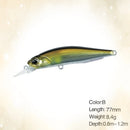Isca Minnow Articulada 77mm Meia Água Nado Realista
