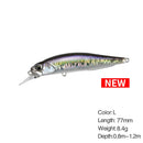 Isca Minnow Articulada 77mm Meia Água Nado Realista